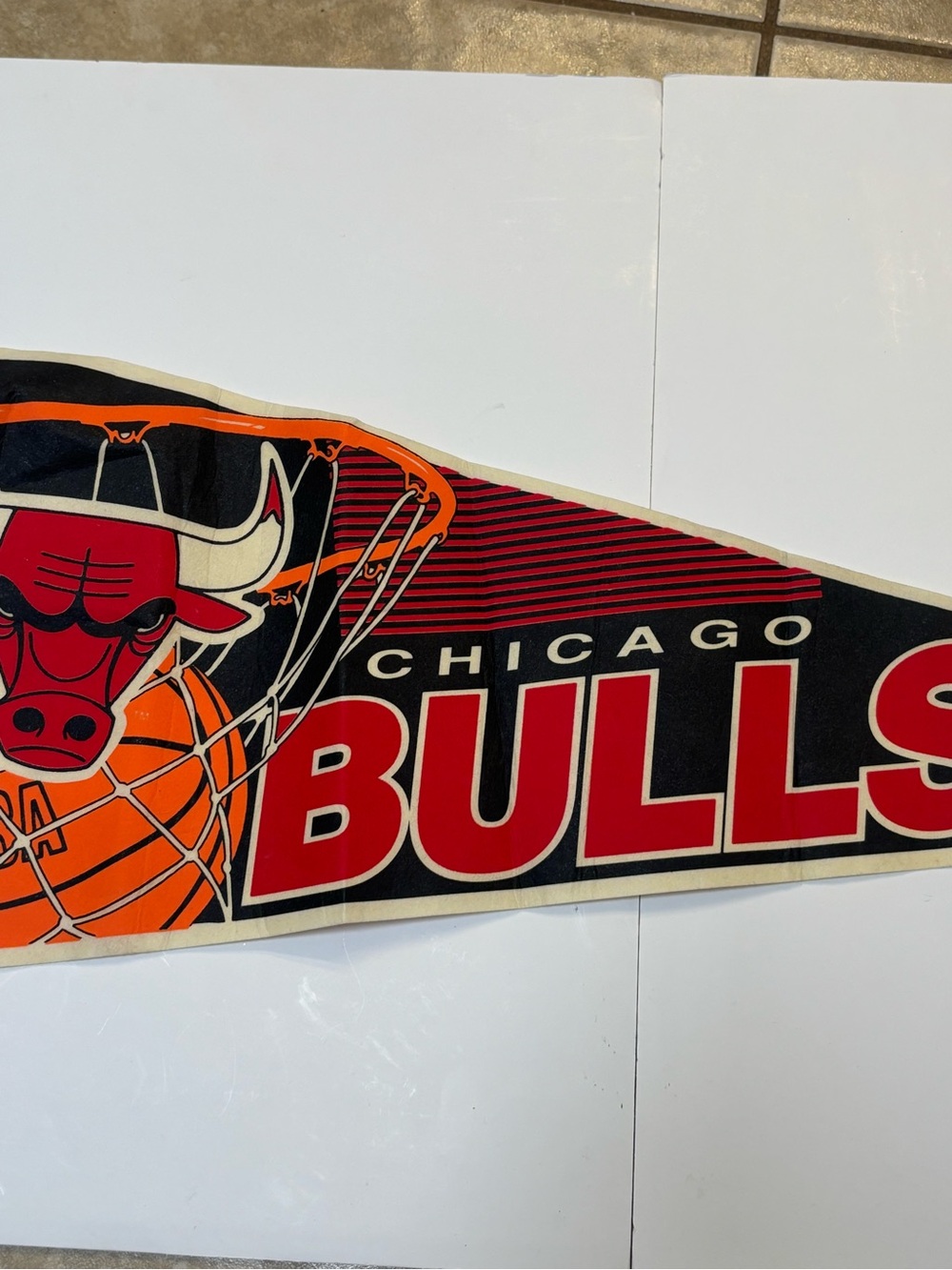 Wincraft Black & Red Chicago Bulls Pennant - Picture 2 of 10